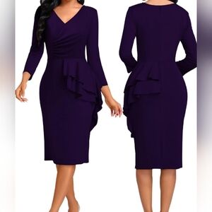 Elegant Purple Women's Dress SIZE SMALL